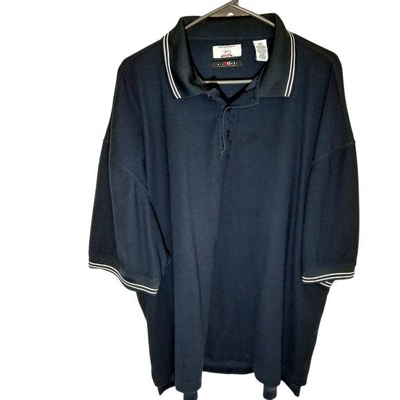 Div-Dry 3XL Polo Shirt Men's Navy Blue Golf Moisture Wicking Commerce Bank Macau - Picture 1 of 5